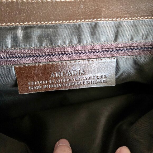 Arcadia genuine leather and suede bag made in Italy. - Picture 10 of 14